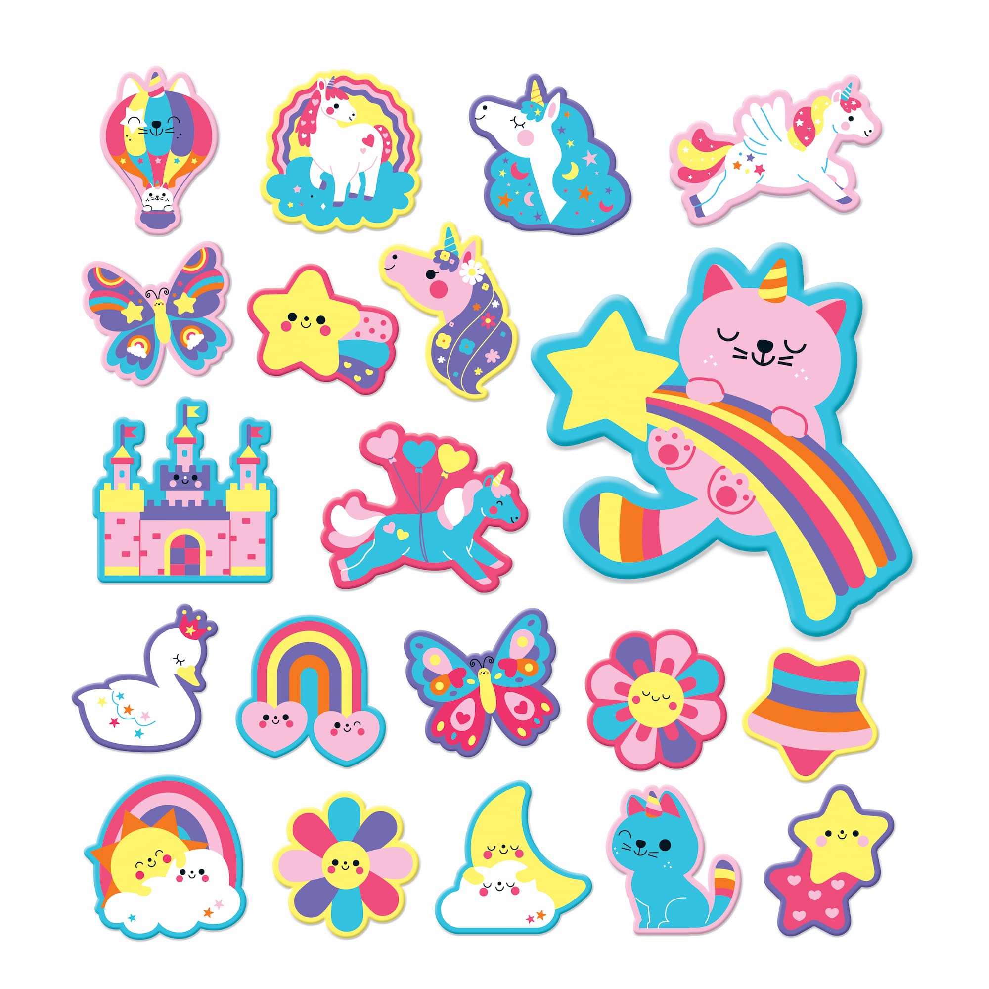 Unicorn Dreams | Stickable Bath Shapes