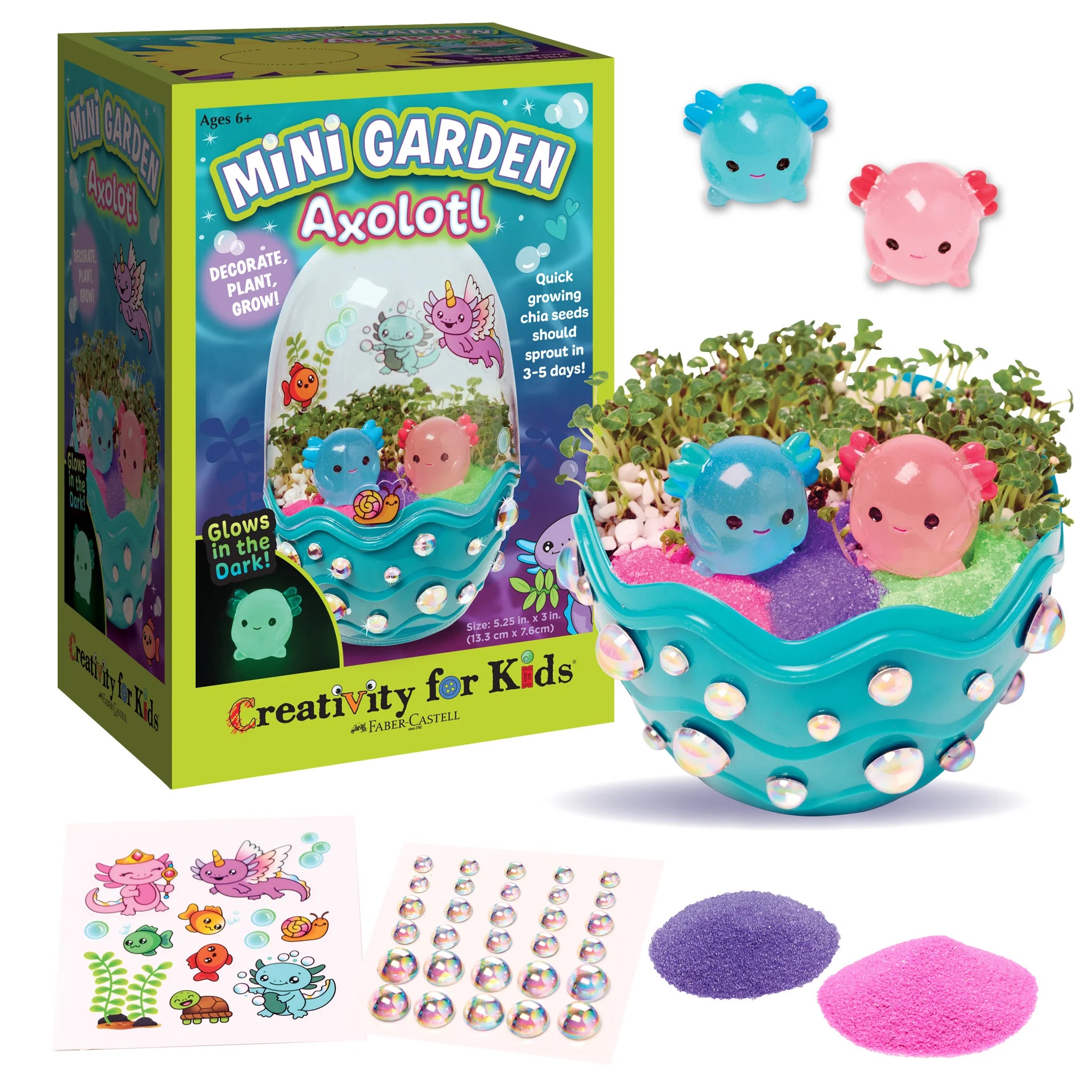Mini Garden Axolotl Craft Kit | Creativity For Kids