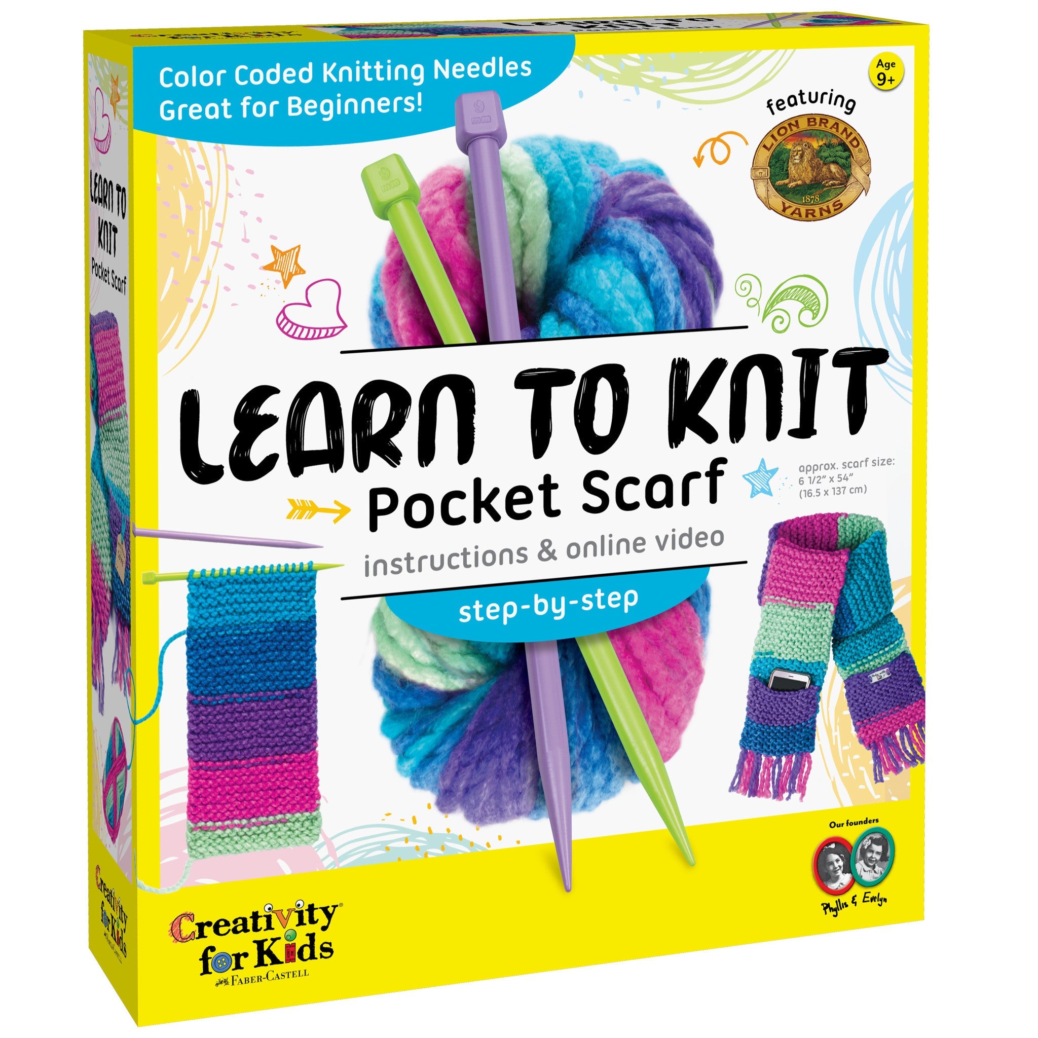 Learn to Knit Pocket Scarf | Creativity For Kids