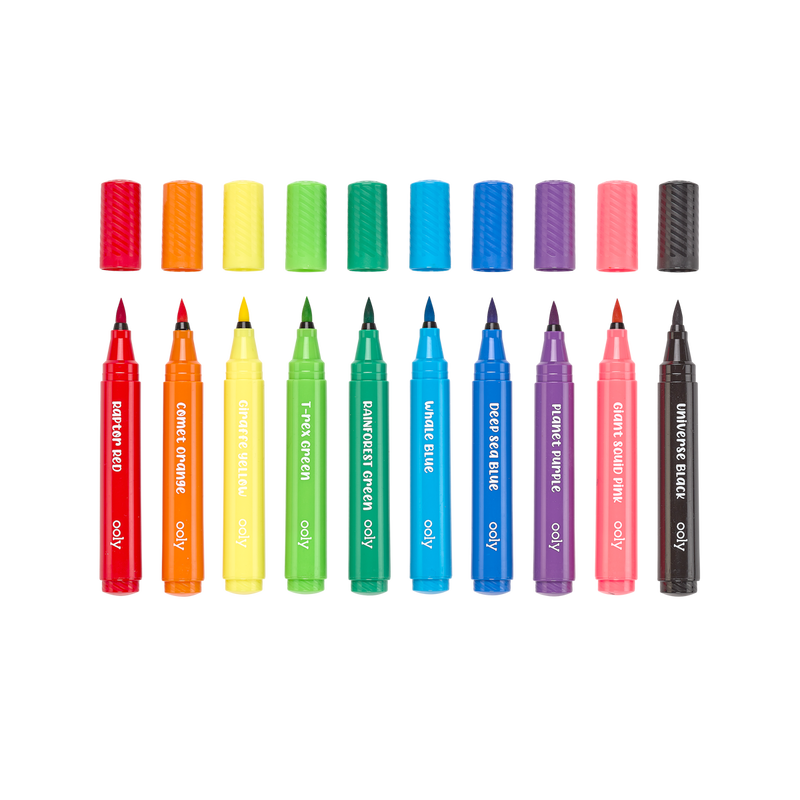 Big Bright Brush Markers | Set of 10