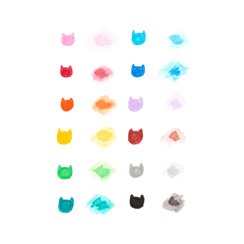 Cat Parade Gel Crayons | Set of 12
