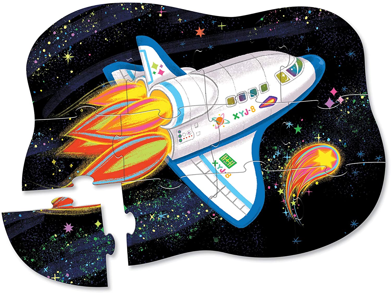 Blast Off! 12 Piece Crocodile Creek Puzzle Kaboodles Toy Store - Victoria