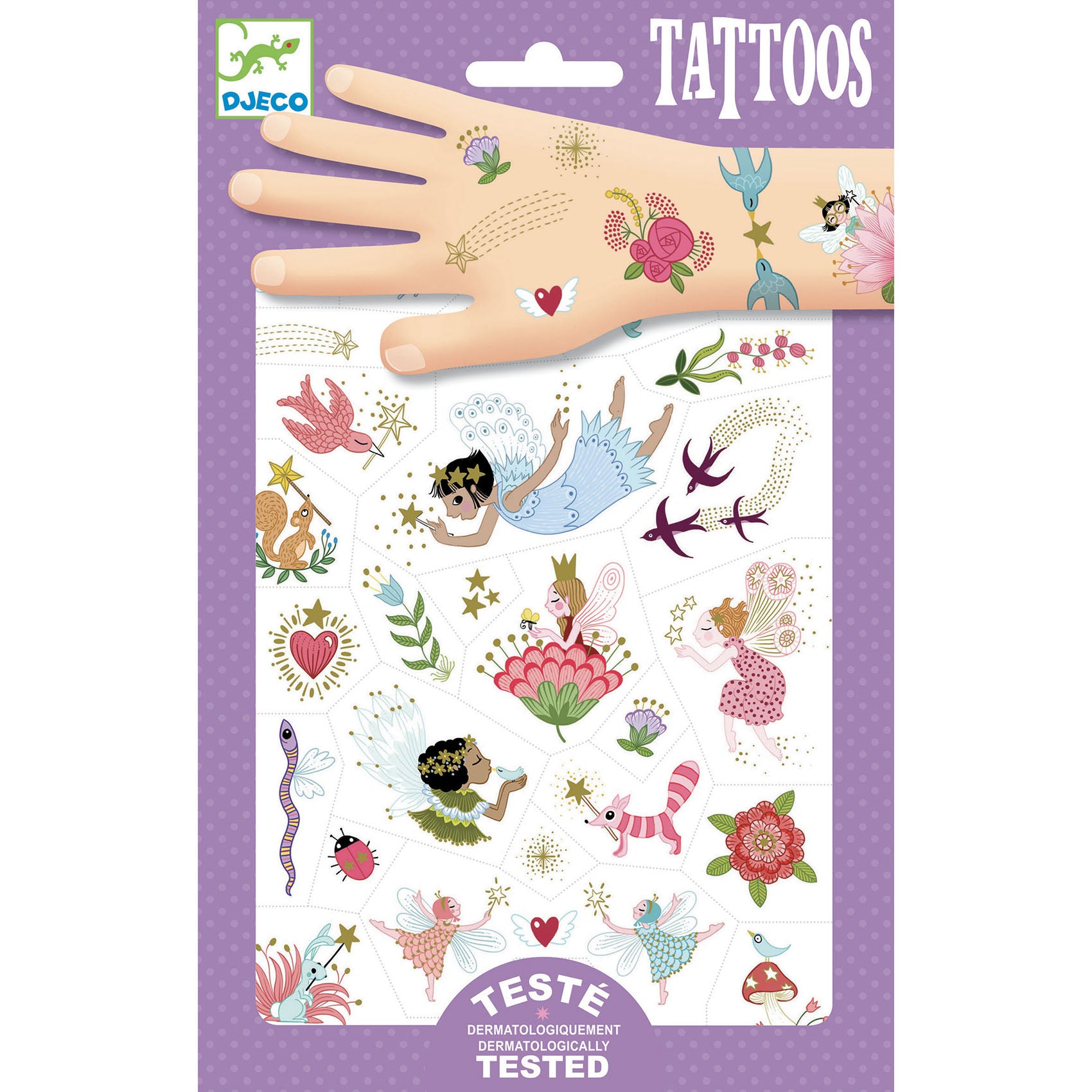 Fairy Friends Temporary Tattoos | Djeco