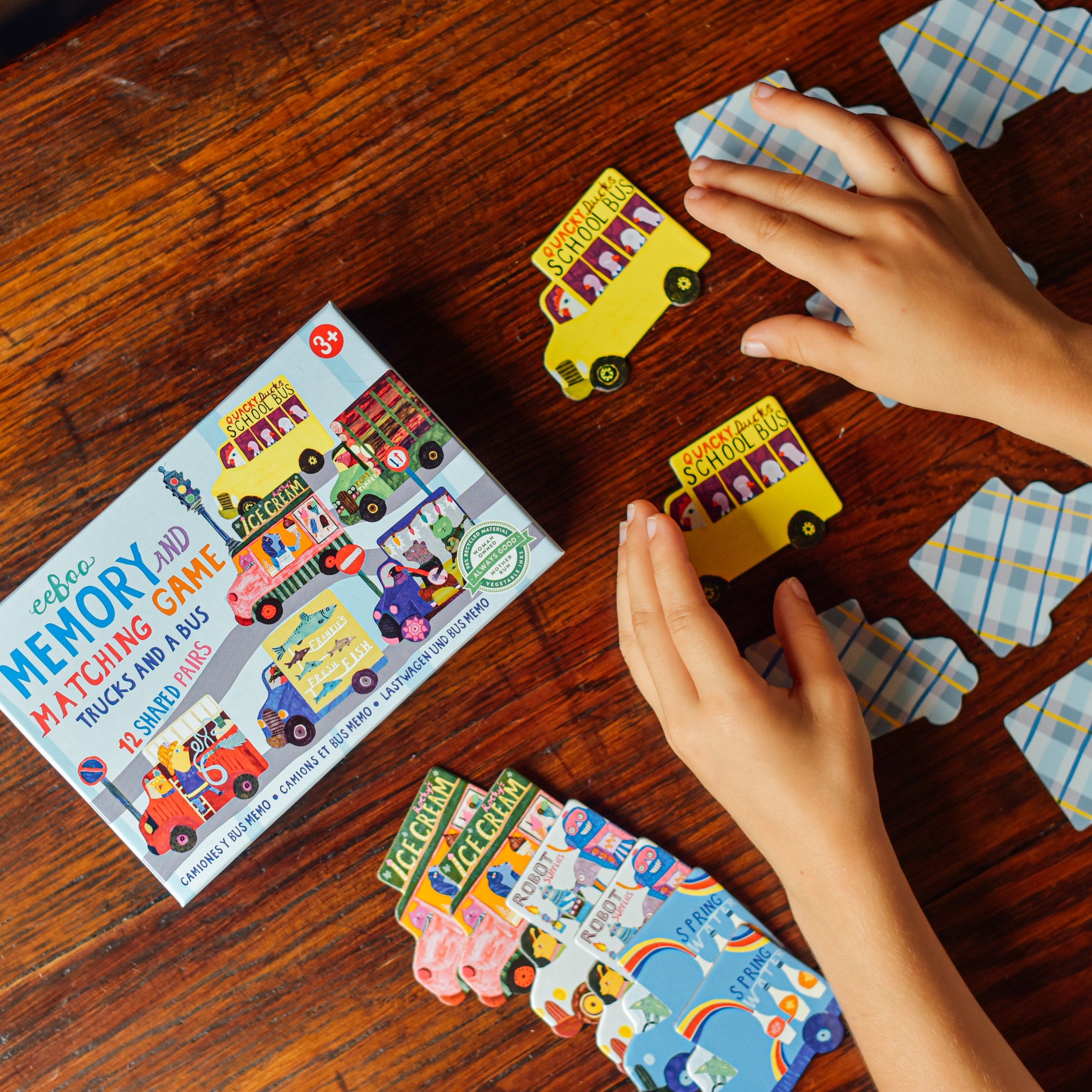 Trucks and a Bus Little Matching Game Kaboodles Toy Store - Victoria