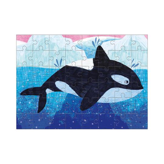 Orca 48 piece Mudpuppy Mini Puzzle Kaboodles Toy Store - Victoria